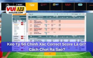 Kèo tỷ số chính xác