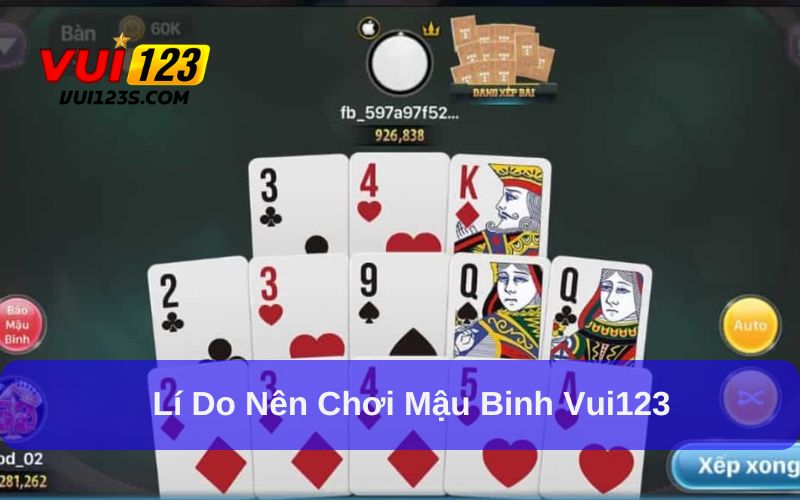 Mậu binh tại Vui123 có tỷ lệ thưởng hấp dẫn
